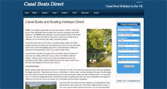 Desktop Screenshot of canalboatsdirect.com